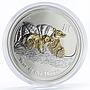 Australia 1 dollar Lunar series II Year of the Mouse gilded silver coin 2008