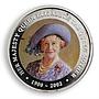 Cook Islands 1 dollar Her Majesty Queen Elizabeth  Queen Mother silver coin 2002