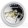 Cook Islands 1 $ Antonov Ukraine Planes AN-124 Condor gilded silver coin 2008