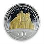 Cook Islands 10 dollars Golden Gate of Kiev gilded proof silver coin 2009
