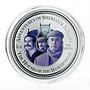 Cook Islands 2 dollars Sherlock Holmes Baskervilles Hound Coloured Silver 2007