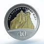 Cook Islands 10 dollars Golden Gate of Kiev gilded silver coin 2009
