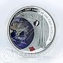 Fiji 2 dollars Sputnik 1957 Launch of the First Satellite Space silver coin 2007