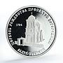 Transnistria Moldova 100 rubles Church Nativity of the Virgin silver coin 2001