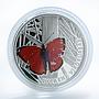 Niue 1 dollar Butterfly Scarce Copper Lycaena Virgaureae color silver coin 2010