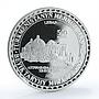 Turkmenistan 500 manat Astanbaba Mausoleum of XII-XIX century silver proof 2000