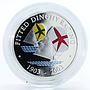 Bermuda 5 dollars Fitted Dinghy Racing Ship proof silver coin 2003