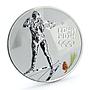 Russia 3 rubles Winter Olympics Sochi - Biathlon silver coin 2014