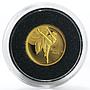 Belarus 10 rubles Dancing ballerina Belarusian ballet Art gold coin 2005