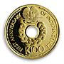 Papua New Guinea 100 kina 1st Anniversary of Independence gold coin 1976