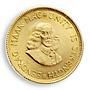 South Africa 2 rand Jan van Riebeeck Suid-Afrika Springbok gold coin 1964