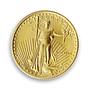 US 5 dollar Liberty In God We Trust Eagle Bullion gold coin 1/10 oz 1989