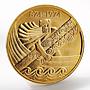 Iceland 10000 kronur 1100th Anniversary First Settlement Tiu Pusund gold 1974