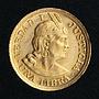 Republica Peruana Lima 1 libra Verdad I Justicia Truth Justice gold coin 1968