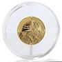 France 50 euro Great Explorers - Jacques Cartier Canada Ship gold coin 2011