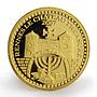 Laos 1000 kip Rennes le Chateau Treasure Town Gate gold coin 2007