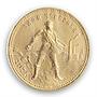 Soviet Union 1 chervonets Sower Workers of the world, unite! gold coin 1975