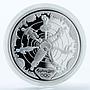 Australia 5 dollars Sydney Olympic Logo Reaching the World II silver coin 2000