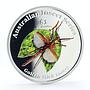 Cook Islands 1 dollar Goliath Stick Insect proof silver coin 2000