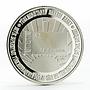 Turkmenistan 500 manat Birth of President Nyyazow National Flag silver coin 2001