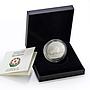 Azerbaijan 5 manat Baku-Tbilisi-Kars Railway proof silver coin 2015