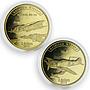 Agrihan 5 dollars set of 2 coins Aviation History Aircraft 2018