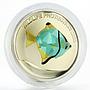 Congo 10 francs Wildlife Protection African Moon fish silver coin 2005