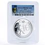 Niue 2 dollars Twelve Days of Christmas Lords Leaping PR69 PCGS silver coin 2009