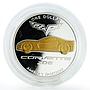 Palau 1 dollar General Motors Corvette car silver coin 2008