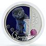 Niue 2 dollars Our Friends Scottish Fold Cat colored silver coin 2012