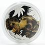Tuvalu 50 cents Asian Elephant colored proof silver coin 2014
