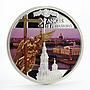 Niue 2 dollars Angels of St. Petersburg colored silver coin 2014