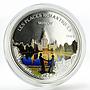 Benin 1000 francs Romantic Places Moscow colored silver coin 2014