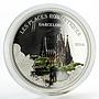 Benin 1000 francs Romantic Places Barcelona colored silver coin 2014