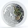 Rwanda 500 francs Year of the Snake crystals silver coin 2013