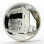 Tuvalu 1 dollar Trucks R500 colored silver coin 2010