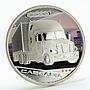 Tuvalu 1 dollar Trucks Cascadia colored silver coin 2010