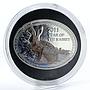 Niue 1 dollar Year of the Rabbit proof colored silver coin 2011
