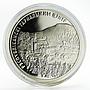 Belarus 20 rubels Ski Center Silichy proof silver coin 2006