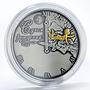 Laos 70000 kip Happy Birthday Clock Sun silver coin 2017