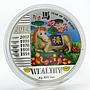 Congo 240 francs Year of the Horse Wealthy colored silver coin 2014