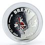 Cook Islands 1 dollar British Brexit Leaving the EU colored silver coin 2016