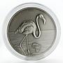 Ghana 5 cedis African animals Flamingo silver coin 2016