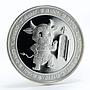 Zambia 5000 kwacha Year of  Ox Lunar Calendar Dragon silver coin 2009