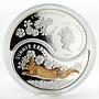 Fiji set 2 coins The Summer Rabbit and Winter Rabbit colored silver 2011