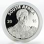 South Africa 1 rand Nelson Mandela work as a lawyer silver coin 2016