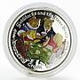 Isle of Man 1 crown Goldilocks and Three Bears colored silver coin 2006