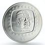 Mexico 10 pesos Olmec Series Cabeza Olmeca silver coin 1996