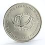 Kazakhstan 50 tenge 10 Years of Independence copper-nickel coin 2001