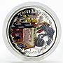 Isle of Man 1 crown Three Little Pigs colored silver coin 2007